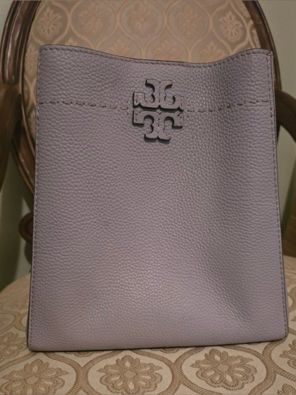 Tory Burch Lavender( Rare color!) Pebbled Leather McGrow Hobo Bag